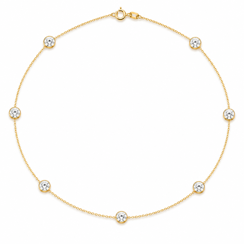 1.75ctw Lab Diamond Station Necklace