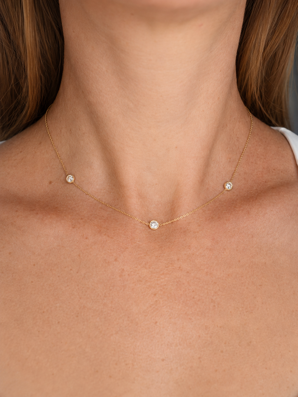 1.75ctw Lab Diamond Station Necklace