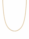 14k Yellow Gold Bead Chain Necklace