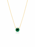2.1ct Lab Emerald Slide Necklace