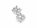 4 Prong Lab Diamond Stud Earrings