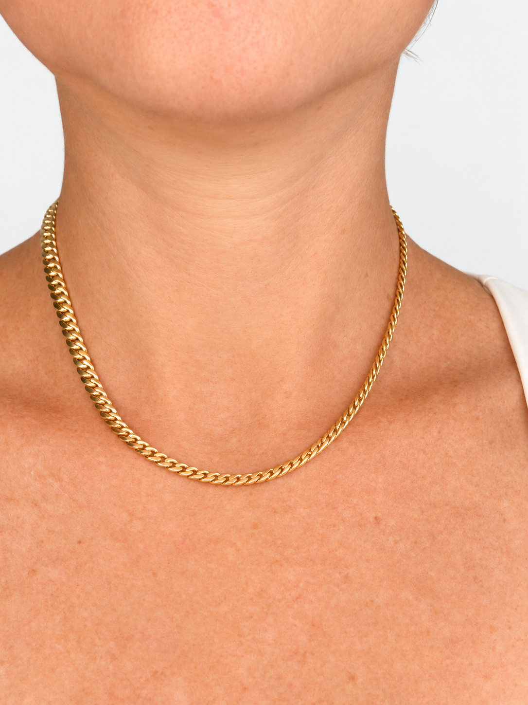 14k Yellow Gold 3.2mm Miami Cuban Chain (16")