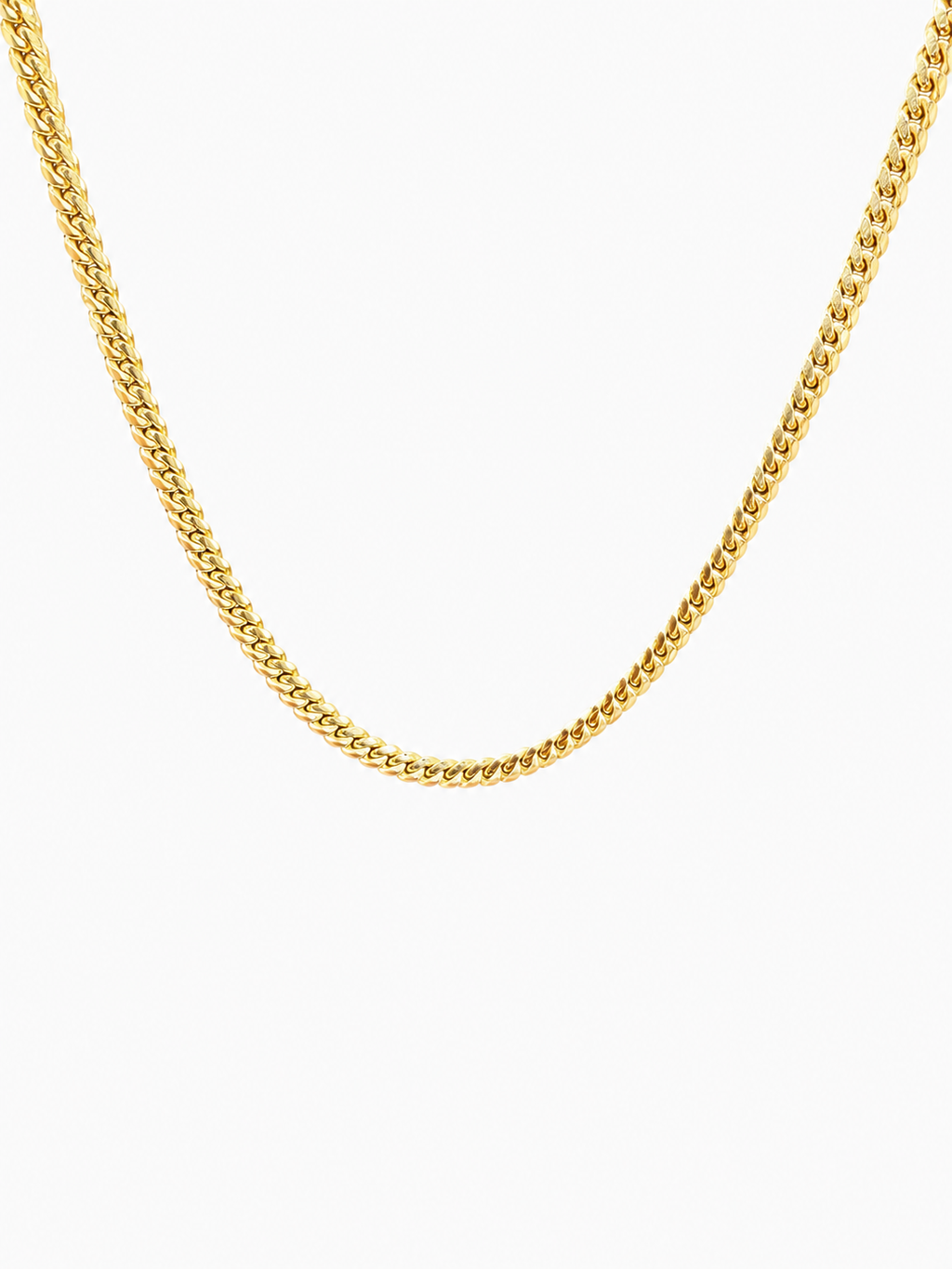 14k Yellow Gold 3.2mm Miami Cuban Chain (16")