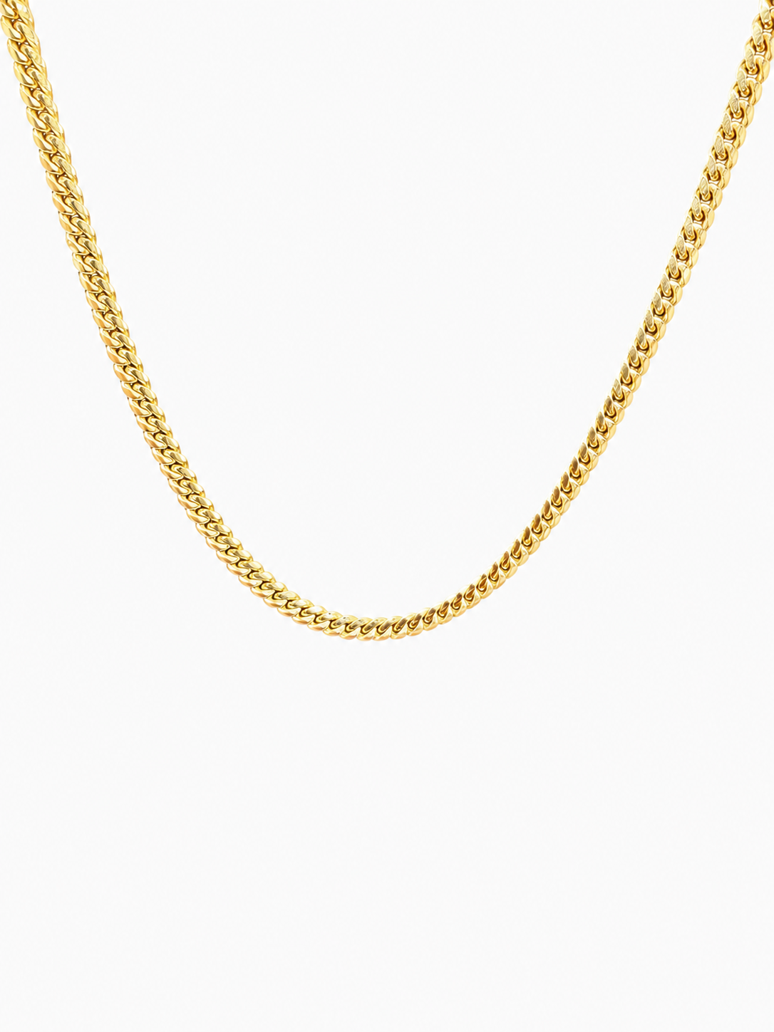 14k Yellow Gold 3.2mm Miami Cuban Chain (16")