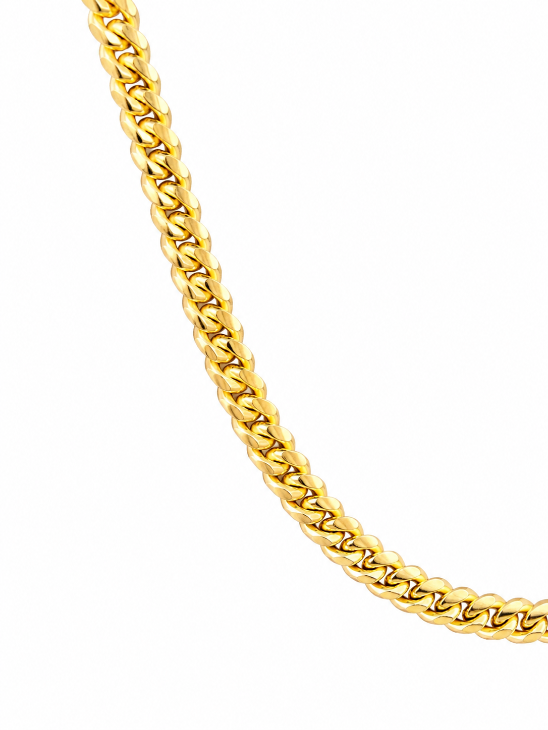 14k Yellow Gold 3.2mm Miami Cuban Chain (16")