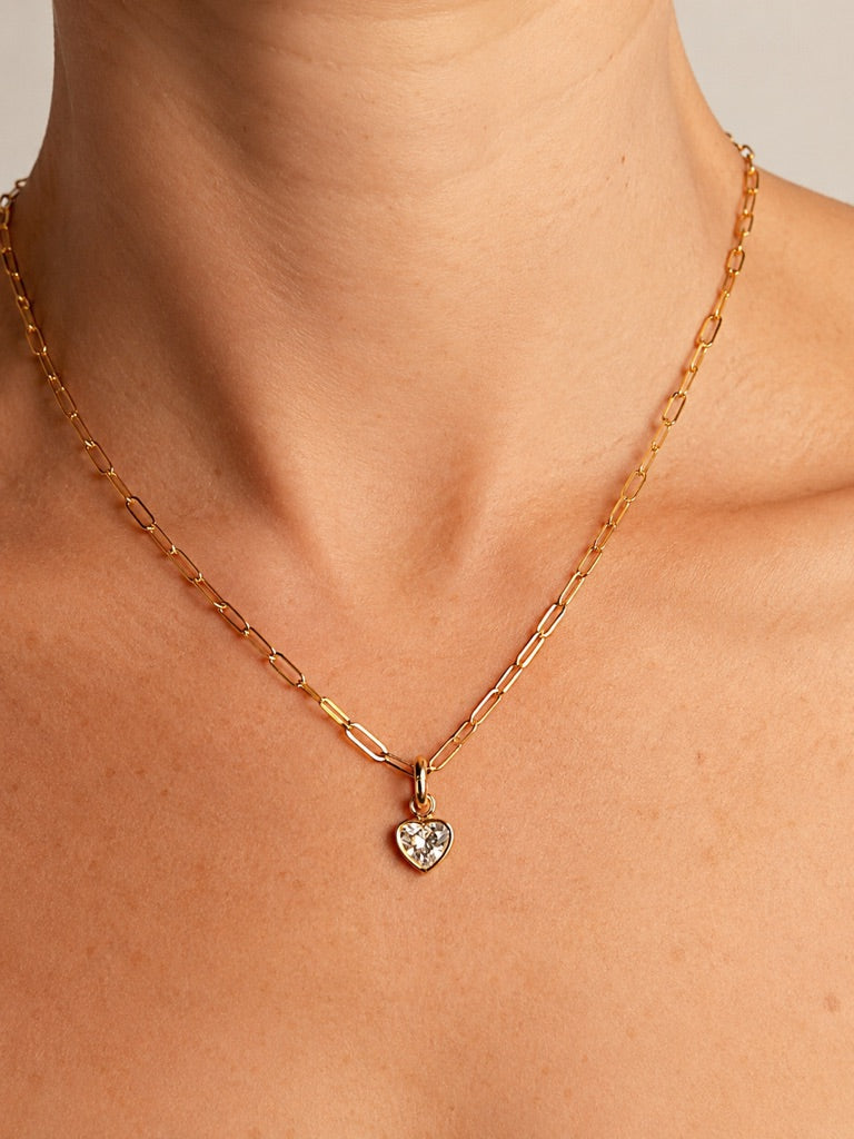 4ctw Heart Shaped Lab Diamond Earrings and Necklace Charm