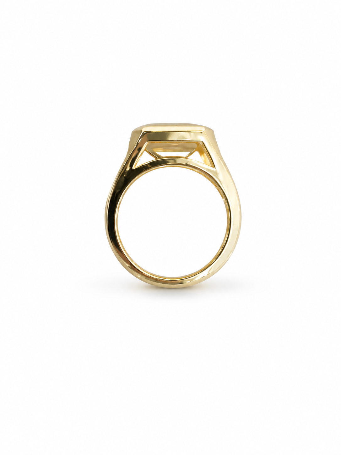 4ct Emerald Cut Lab Diamond East West Ring