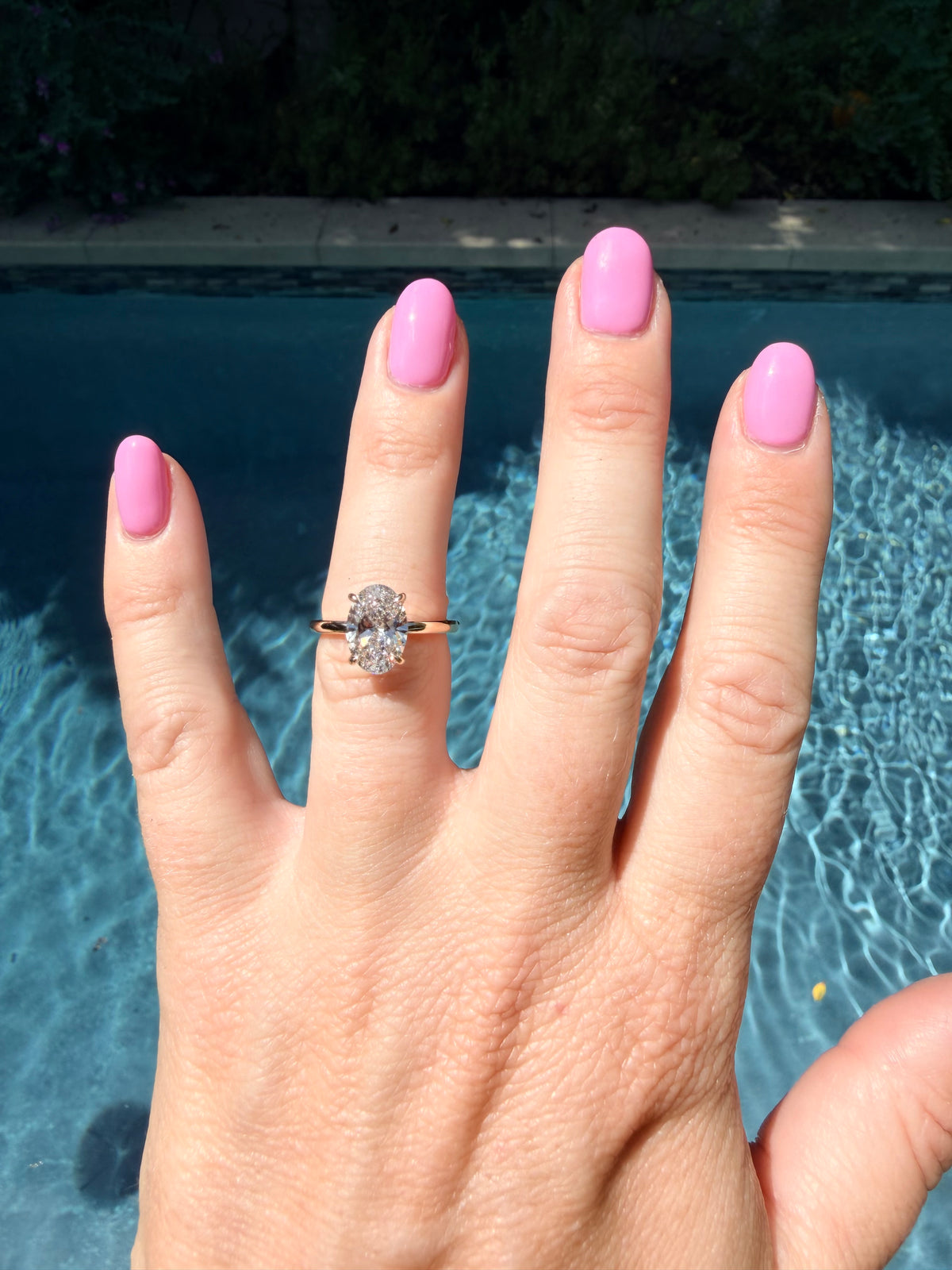 Oval Lab Diamond Ring