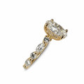 Oval Lab Diamond Engagement Ring