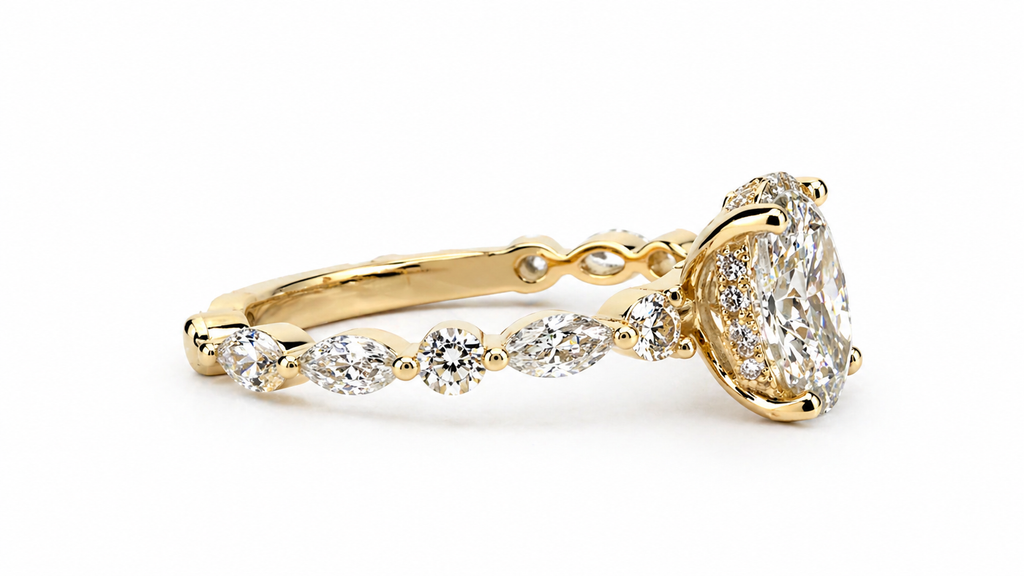 Oval Lab Diamond Engagement Ring