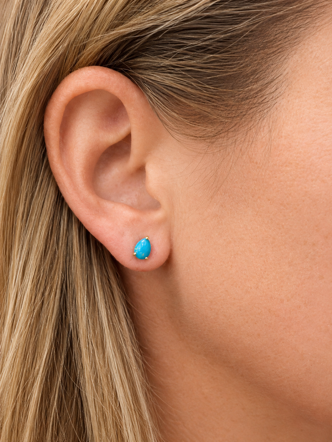 Turquoise Pear Shaped Earrings