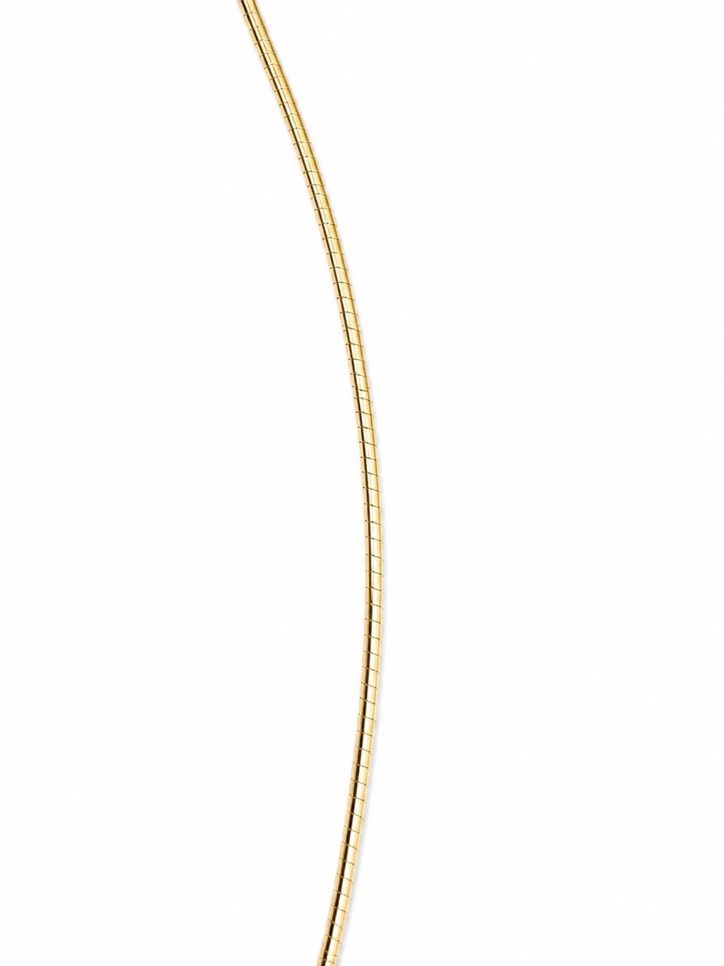 16" Solid 14k Yellow Gold 1mm Wire Chocker Necklace