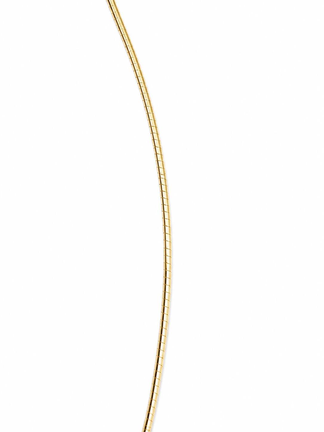 16" Solid 14k Yellow Gold 1mm Wire Chocker Necklace